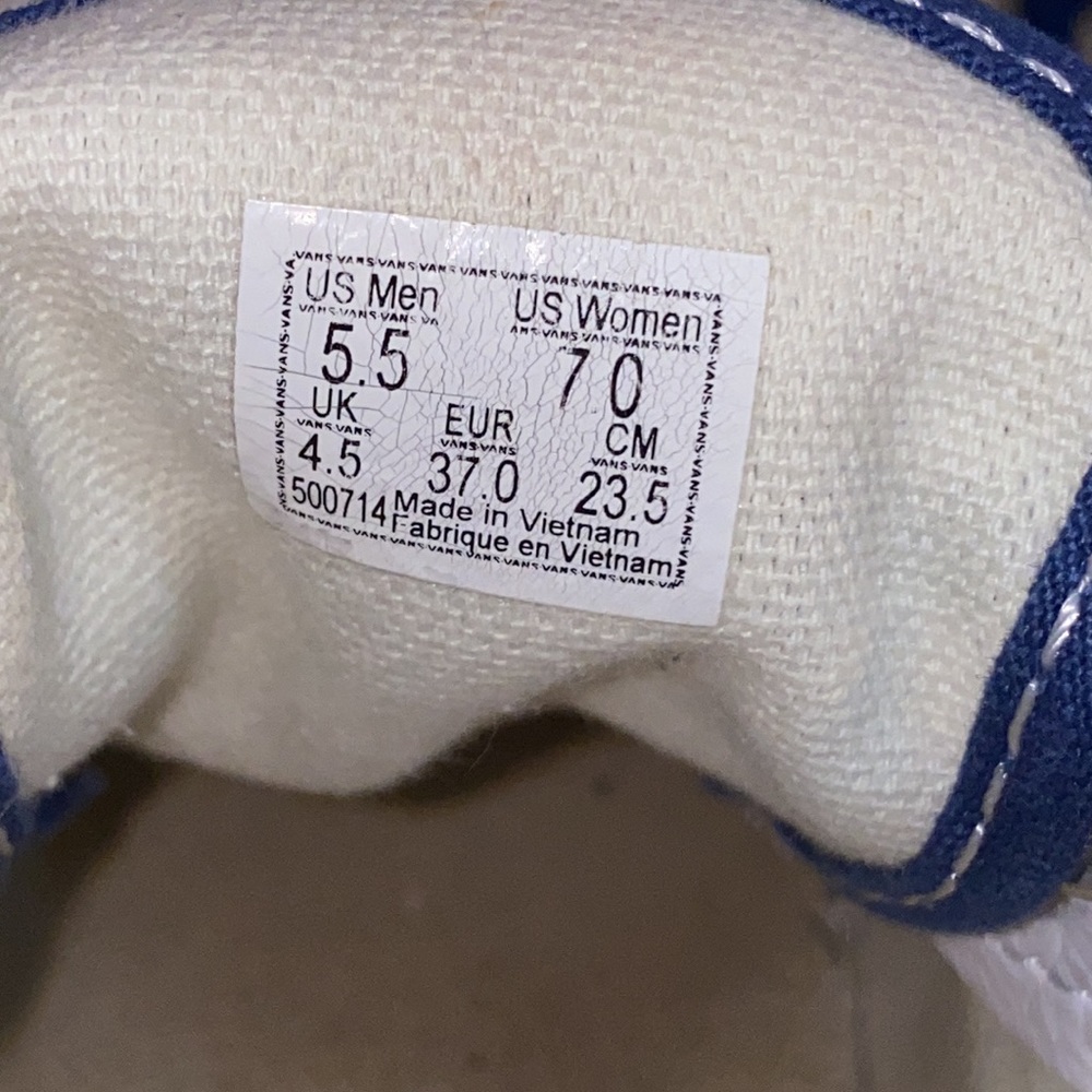 Vans Era BMX Navy & White Checkerboard Skate Shoes - Picture 5 of 5